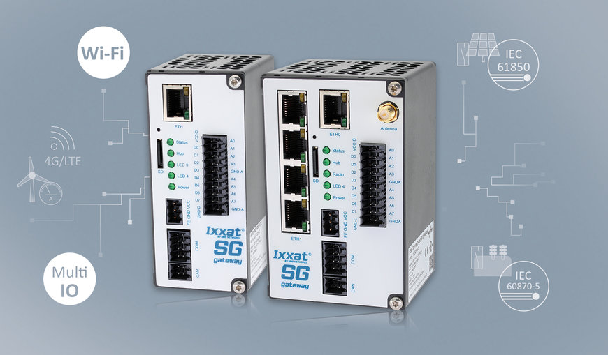 Gateway Smart Grid Ixxat memungkinkan sensor IO dan Wi-Fi tersambung ke jaringan energi